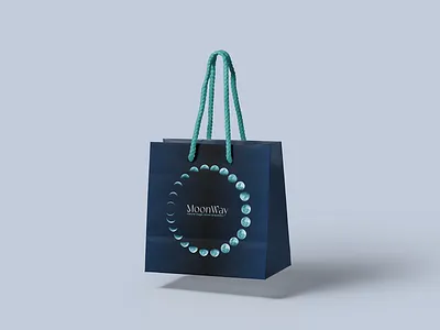 MoonWay Identity bag bag branding graphic design identity illustration logo logotype moon vector way