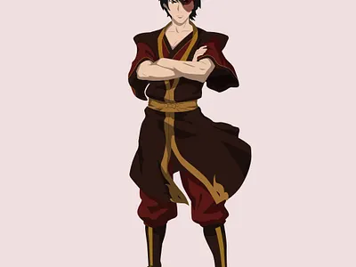 Zuko cartoon character character design comic digital art illustration manga vector