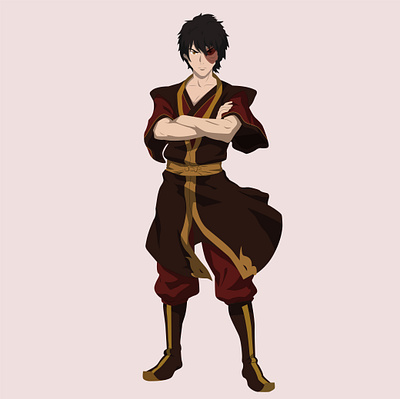 Zuko cartoon character character design comic digital art illustration manga vector