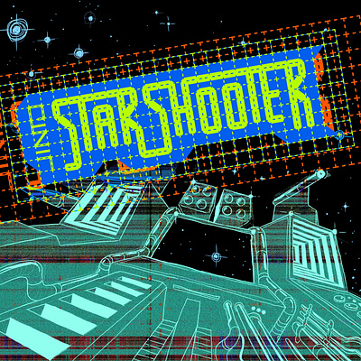 Jinto's StarShooter Artwork albumcover branding digitalmotorsrecords graphic design illustration jinto logo