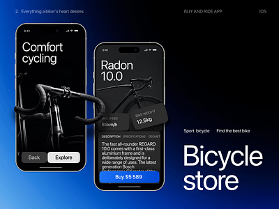 Bicycle IOS app design concept app app design bicycle concept design digital ios layouts mobile mobile app sport sport app ui ui design