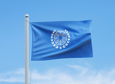 United Nations Logo Redesign azimuthal equidistant blue flag nigerian designer non profit organization rebranding sky box stars united nations world peace wreath logo