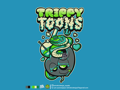 TRIPPY TOONS art artwork cartoon character character cartoon clothing design illustration merch