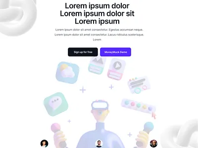 Landing Page Template 2024 branding design graphic design illustration illustrator cc logo ui ux vector vector artwork