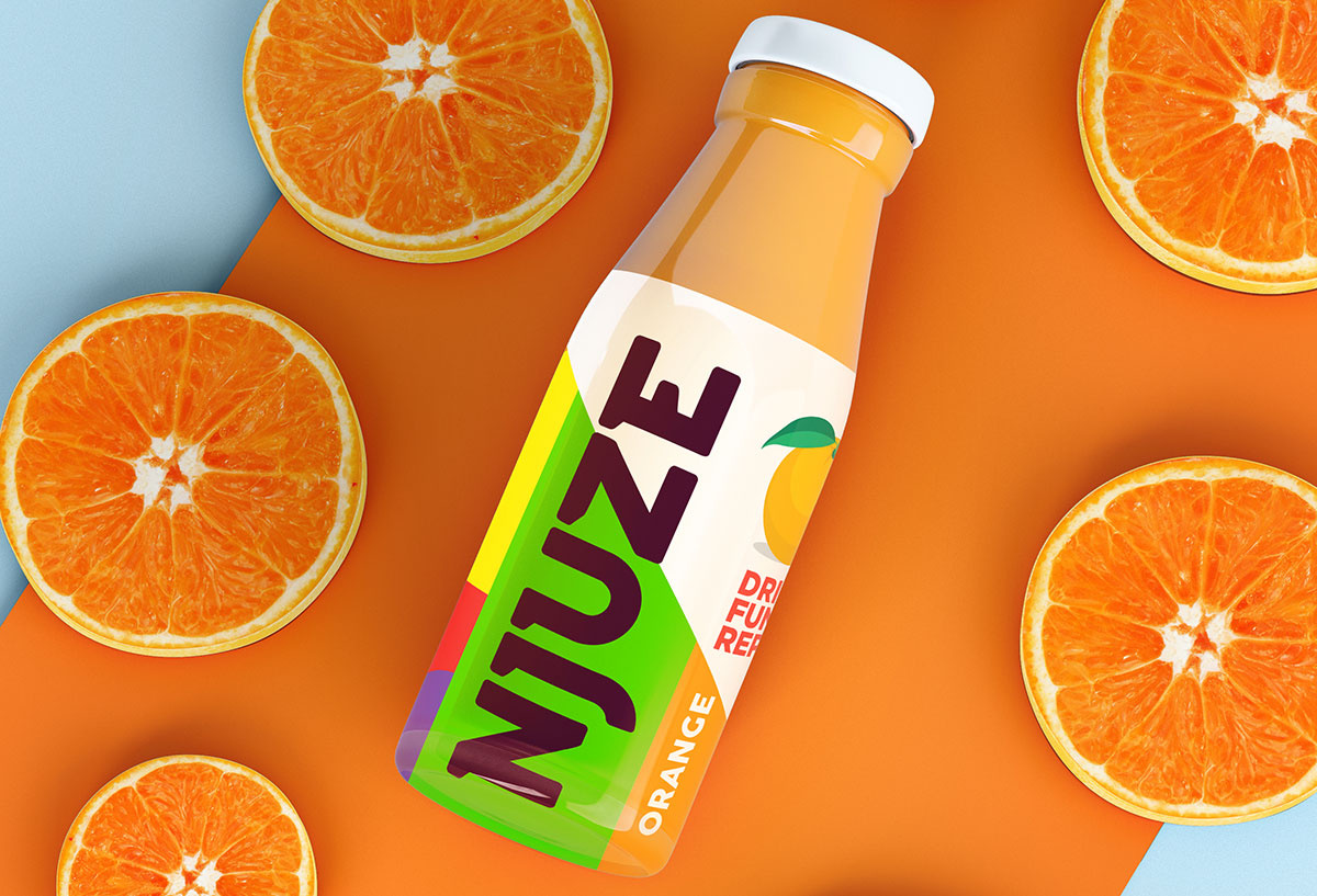 NJUZE branding fmcg graphic design indian market logo marketing consultancy package design product design ready to drink rebranding store display visual identity