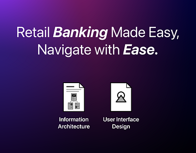 Retail Banking Made Easy, Navigate with Ease banking information architecture internet banking navigation