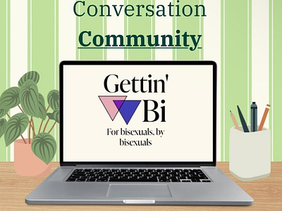 Gettin' Bi April 2024 Meeting Promo bisexual bisexual health gettin bi grassroots orgs instagram designs lgbt advocacy lgbt health lgbt support groups milwaukee promotional designs support groups