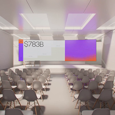 Ashfall Studio - 3D Conference Room 3d 3d mockup animation blender3d mockup motion graphics product render