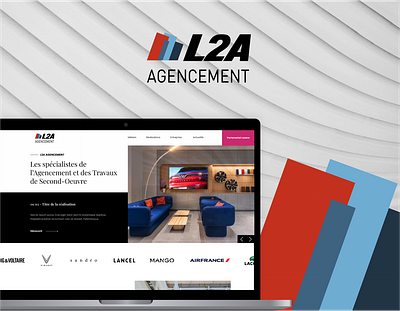 L2A Agencement | Website graphic design site web ui website