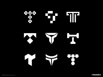 Lettermark T-01 | Marks exploration brand branding design digital geometric graphic design icon letter t logo marks minimal modern logo monochrome monogram negative space