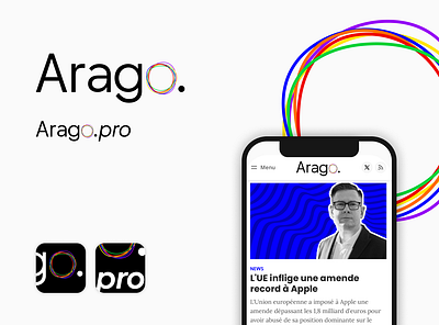 Arago | Branding ai branding graphic design intelligence artificielle logo media product