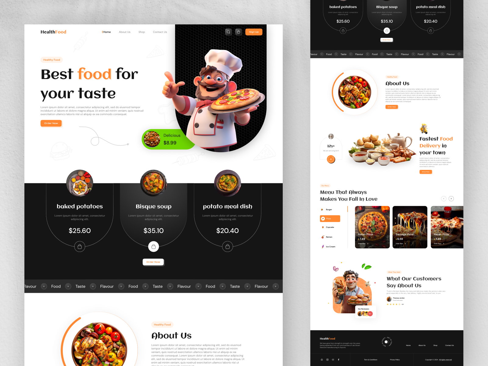Example of Website Design + Development