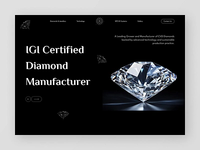 Devngi Gems - Landing page | Diamonds | jewellery UI | Website 3d case study collection dark diamond landing page diamonds ecommerce gems homepage jewellery landing page logo luxury modern necklaces ui uiux ux web design website