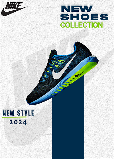 Nike shoes poster branding graphic design logo