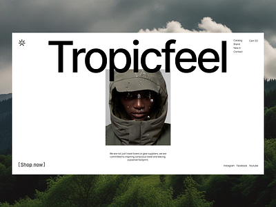 E-commerce "Tropicfeel" ai branding design e commerce graphic design illustration minimal typography ui ux uxresearch web design
