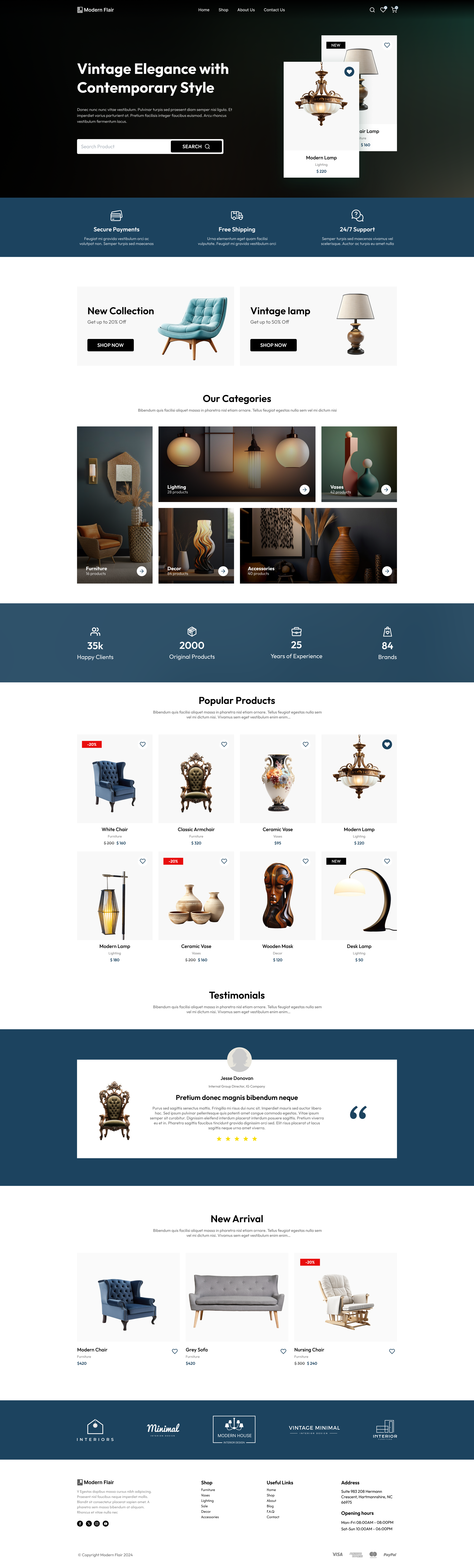 Home Decor Ecommerce Website decoration ecommerce figma homedecore landingpage ui website
