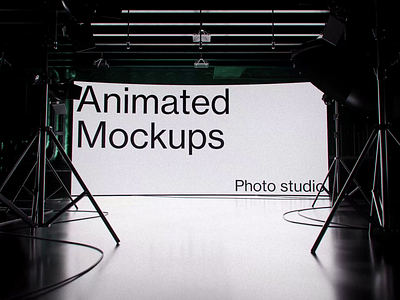 Photo Studio Mockup 3d animation mockup motion graphics photo studio ui