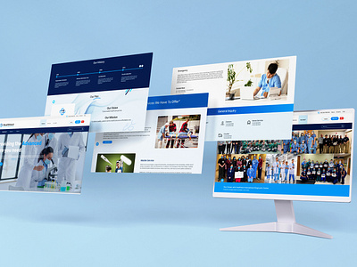 Redesign of a Complete Healthcare Website. graphic design ui