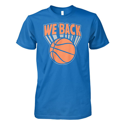 New York Knicks We Back Shirt design illustration