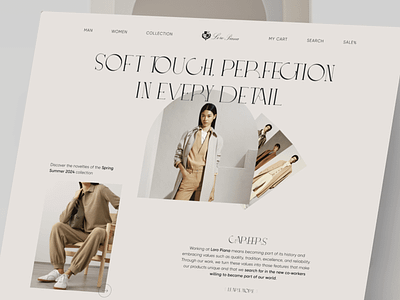 Loro Piana - Italian Luxury Brand Website Landing Page branding case study clean clothing company profile fashion landing page luxury minimalist minimalist design responsive responsive website ui ui design ux web design website website design website designer website layout