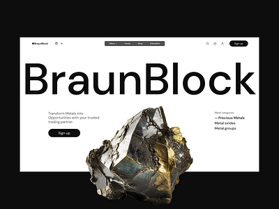 Flying | Design concepts for metal trading platform - Braunblock branding design ui ux website