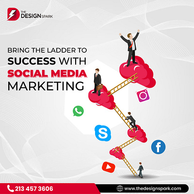 Ignite Your Success with Social Media Marketing! apparel branding design energy graphic design illustration logo merch social media marketing success the design spark ui vector