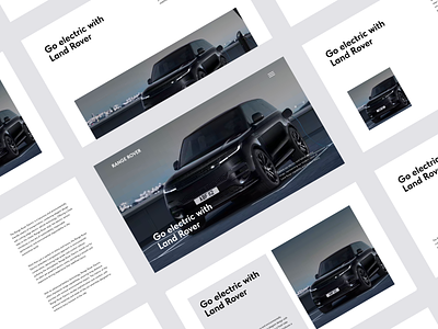 Minimalistic design about cars audi bmw cars electric fiat landing landingpage landrover mersedes porsche tesla typography ui ux webdesign wv