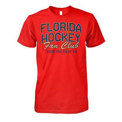 Florida Hockey Fan Club There Are Six Of Us Shirt design illustration