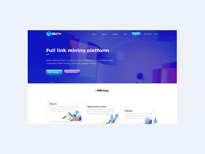 Blockchain website animation design graphic design icon illustration ui ux