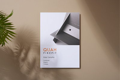 Flyer design For Quah Firepit branding design figma flyer flyer design graphic design minimal vector