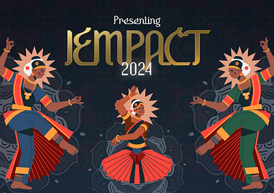 IEMPACT 2023 — Institute of Engineering & Management ethnic graphic design iem india traditional ujan ujanganguly