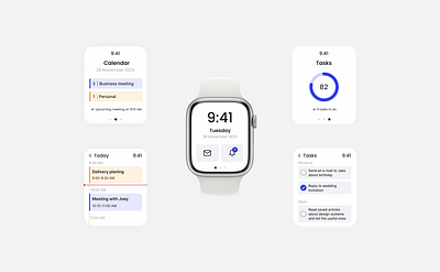 Calendar and To-Do App for Apple Watch app watch calendar figma to do app ui ui design uidesign ux ux design