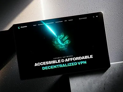 Cosmic Website 3D animation 3d 3d animation ai crypto wallet e commerce ecommmerce finance fintech homepage landing landing page landingpage vpn web web design web site web3 webdesign website