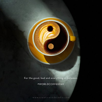 World Coffee Day graphic design photomanipulation