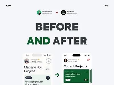 Before and after implementing UX into an existing design! redesign ui ui design ux ux design