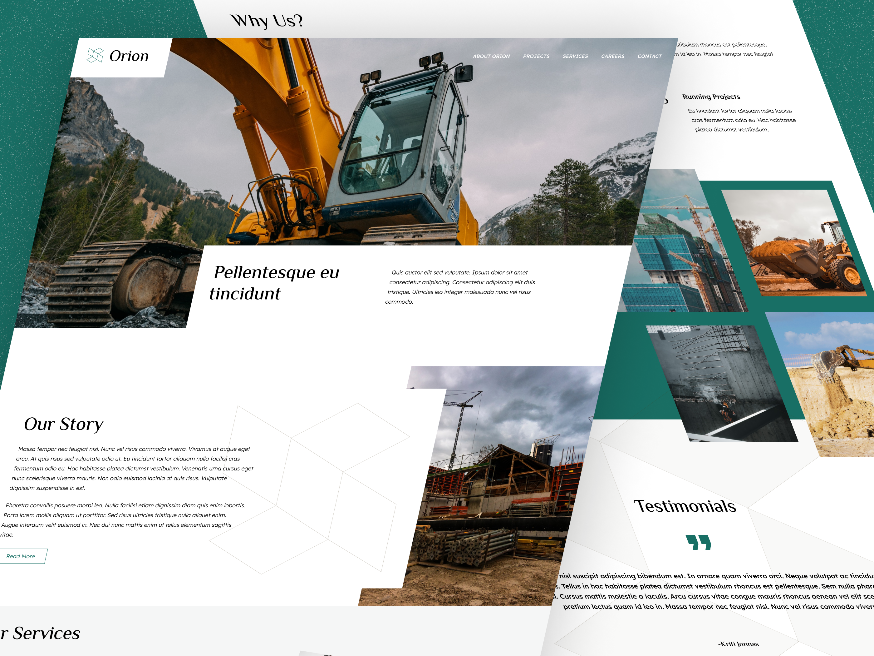 Construction Website Html Template Architect Website Template By