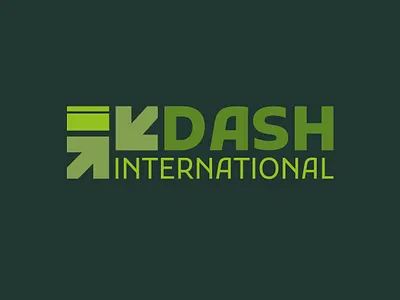 Dash international Logo Brand branding graphic design icon international logo logo logo typo logobrand logos typelogo ui vector