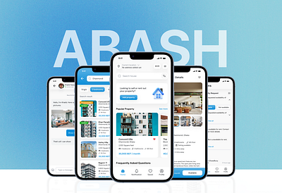 Abash - Home Rental App - UX UI Case Study app design app ui design ui ui design uiux design ux case study