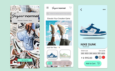E-commerce Shop for sneakers ui
