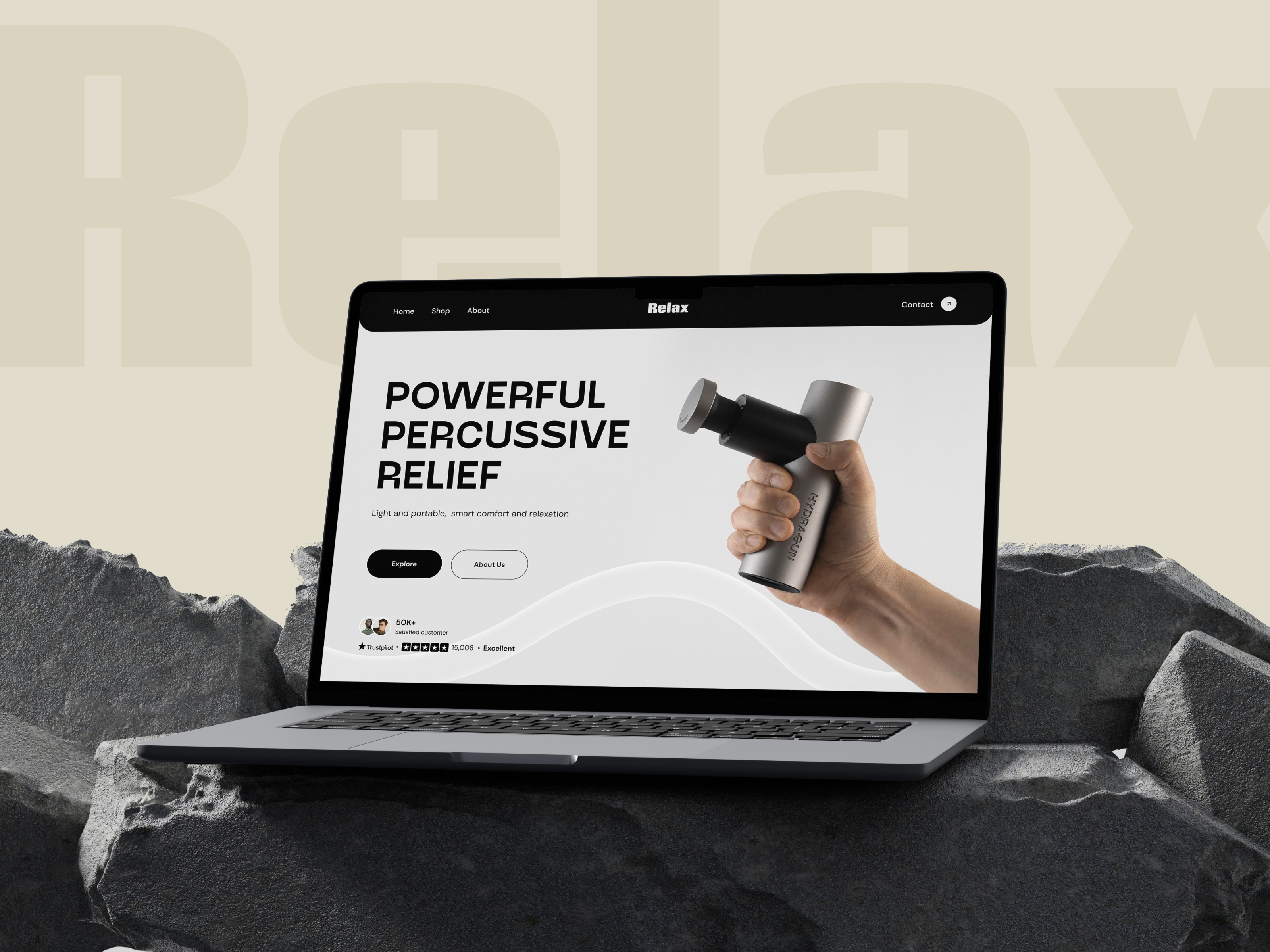 E-commerce website best ecommerce web branding design e commerce ecommerce ecommerce landing page ecommerce shop ecommerce website landing page layout massage gun orix product ui ux web web design webdesign website