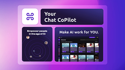 Extend ME - AI Copilot ai animation bento dashboard gradient illustration ios landing page layout mobile app ui vector