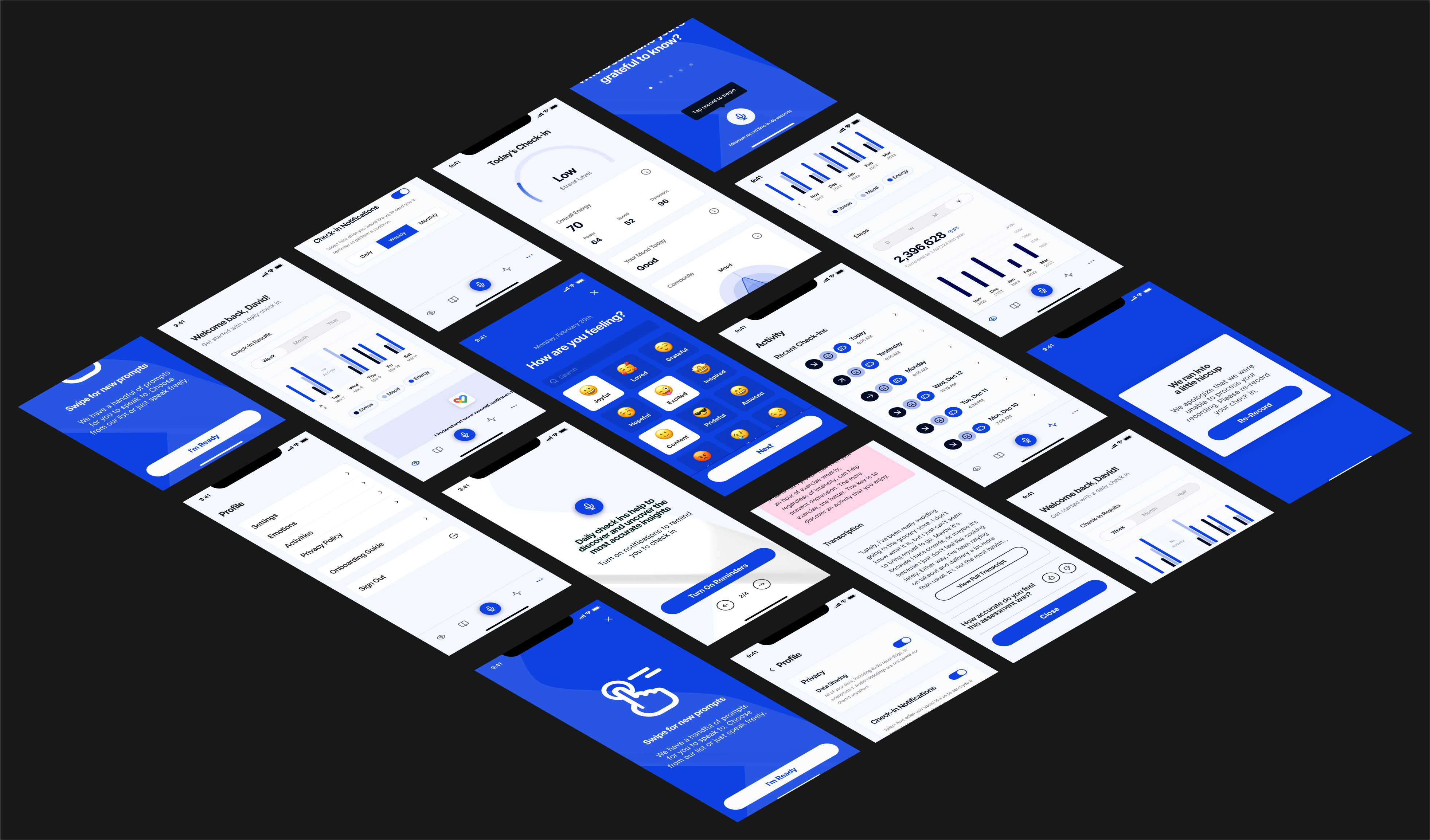 Wellness App animation mobile motion motion graphics prototype ui wellness