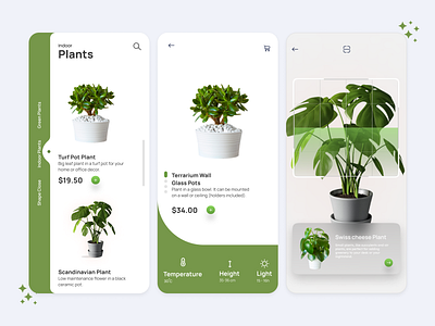 Plant App 3d animation app app ui branding figma design graphic design ios logo mobile mobile app motion graphics plant ui uiux uiux desing