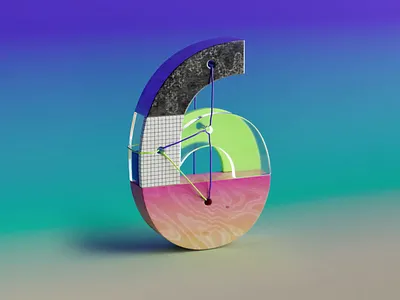 36 days of type - 6 36daysoftype 36daysoftype2024 3d animation blender branding design illustration logo motion design motion graphics type typography