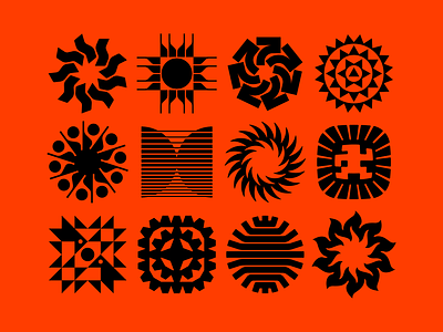 Solar Iconography 7 aztec crows energy fire heat icon incan logo luck mayan native nature primitive quilt ravens sol solar sun symbol