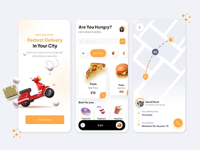 Fastest delivery food app animation app delivery delivery app fasted delivery app figma food food order app foodie app ios logo mobile mobile app order app ui ux