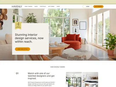 Havenly Interior Design Services Website Design app branding dashboard design graphic design illustration logo mobile app design ui ux
