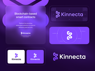 Kinnecta Unused Logo Concept ai blockchain brand branding decentralized defi fintech gradient icon identity k logo lettering logo logodesign logos logotype mark minimalist logo tech token