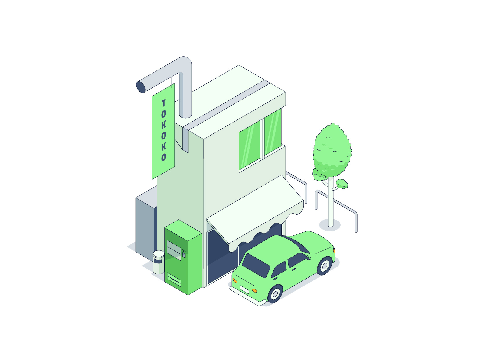 Example of Custom Isometric Illustrations