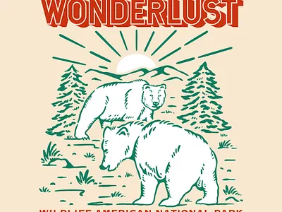 WONDERLUST DESIGN branding design graphic design illustration logo typography vector vintage vintagedesign